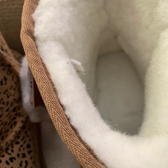 New Emu Ridge Australia Sophie Mini Leopard Print Women’s Winter Boots SZ 9 - Picture 11 of 13